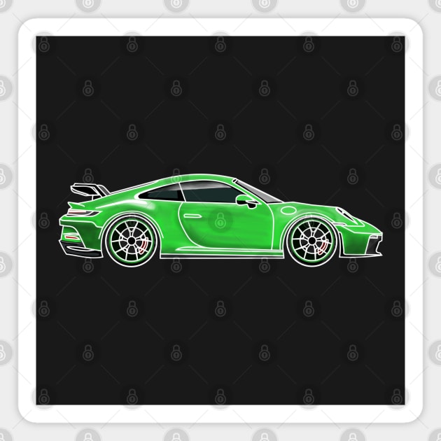 Porsche 911 GT3 in Green Magnet by Aurealis